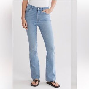 🆕 FRAME Le Easy High Waist Raw Hem Flare Jeans